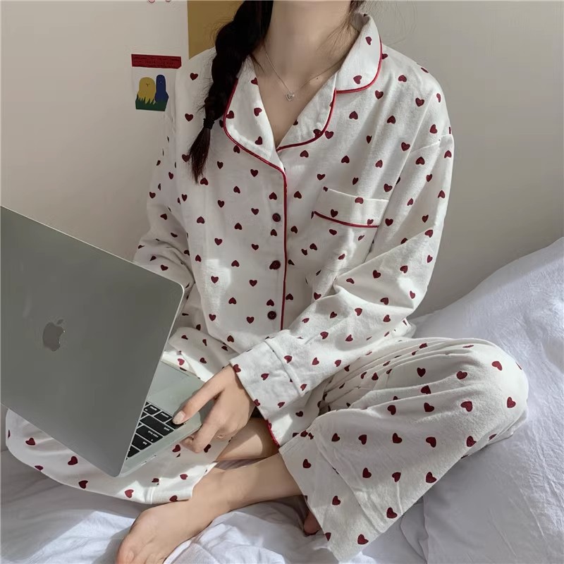 Pajama women's spring and autumn home we...