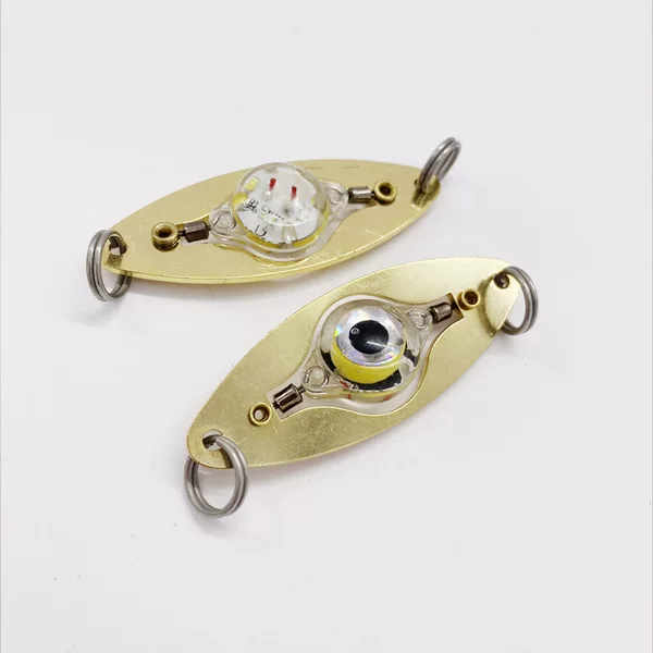 Luya Sequins Fish Eye Trap Fish Mini Underwater Fishing Light Collection Light LED Button Fish Light Waterproof Night Fishing