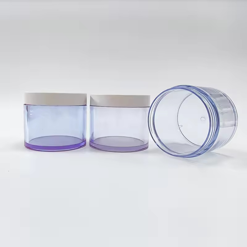 250mIPETG化妆品身体黄油磨砂容器厚壁豪华罐PETG