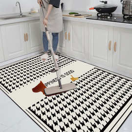 厨房地垫耐磨pvc一抹净防滑放油门口耐脏垫脚垫家用免洗可擦地垫