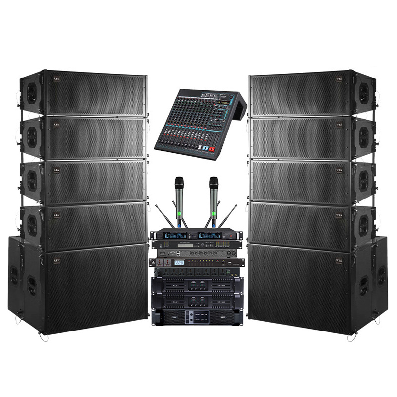 Doble de 10 pulgadas de matriz lineal pasiva de audio de rendimiento estadio altavoz al aire libre medio y gran etapa de audio profesional