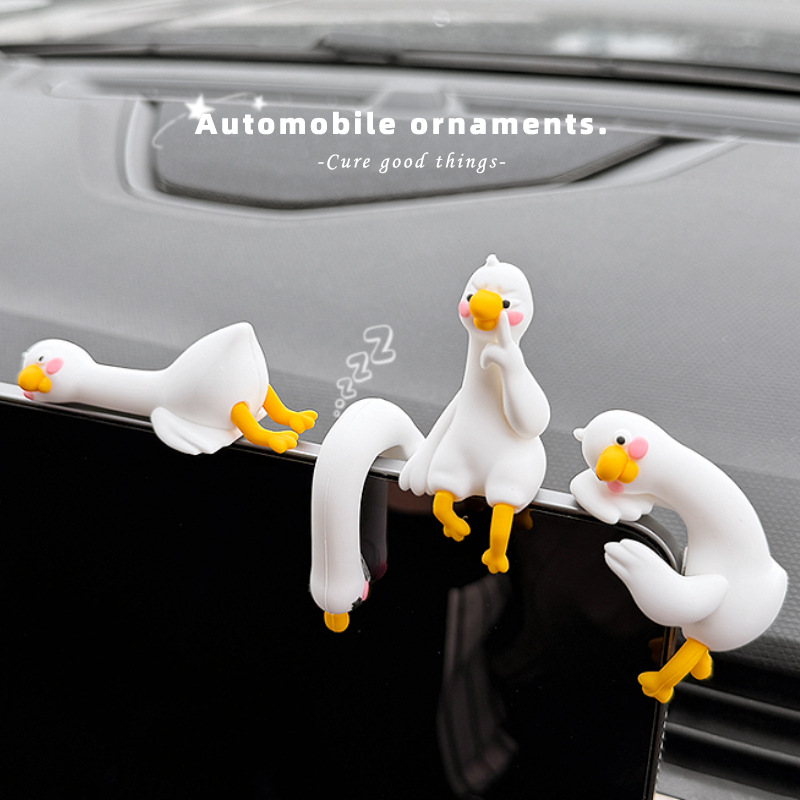 2026 New Cute Grapefruit Duck Car Ornament for Dashboard Decoration in the Car