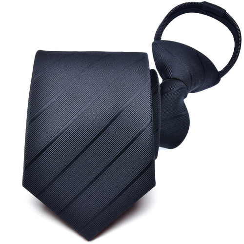 Zipper tie 6CM Korean style narrow tie 1200 stitches high density fabric men's groom wedding lazy easy pull