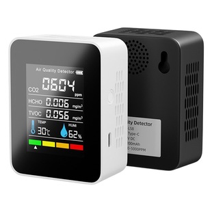 Five-in-one infrared carbon dioxide detector CO2 detector portable temperature and humidity air quality monitor 2