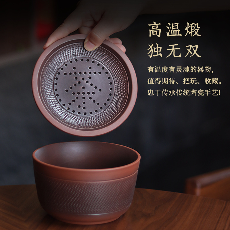 紫陶壶承干泡台高端壶垫储水茶具配件蓄水干泡茶盘茶叶废水缸家用