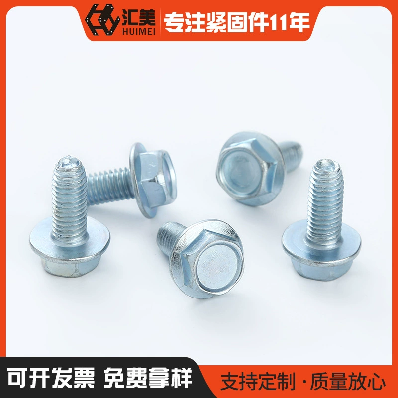 Внешний шестигранный фланец вогнутый мозг треугольный зуб винт саморез стопорный винт прямые поставки с завода