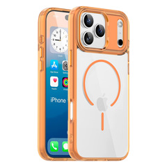 iPhone17air携帯電話ケース、スターシールド透明細円磁気吸着Apple16ProMax落下防止保護ケースに適用