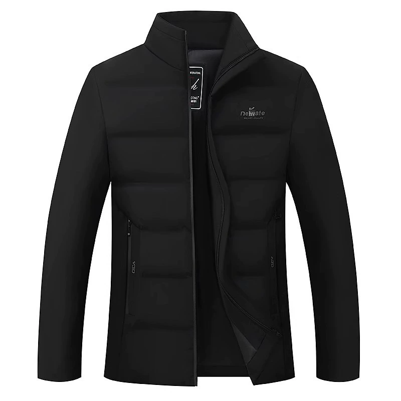 Men's short demi-season down jacket