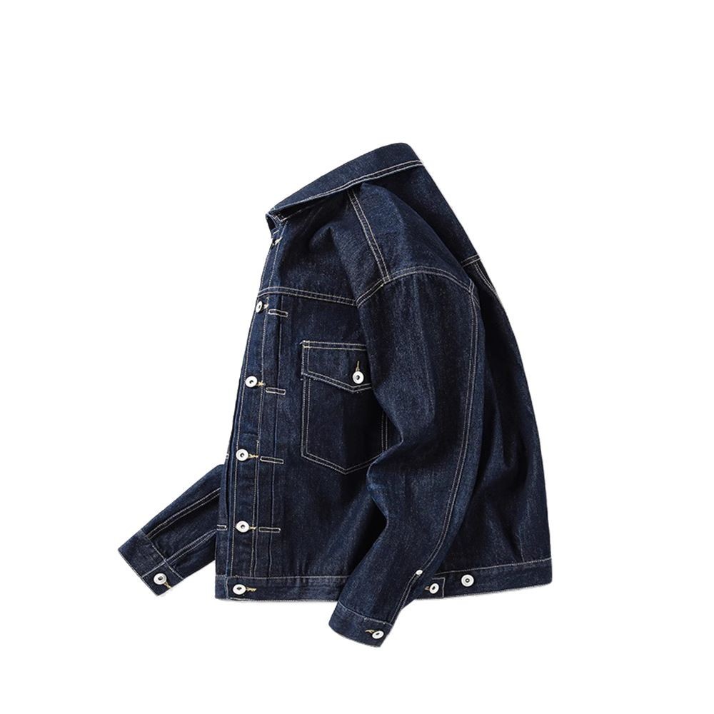 Shawn Yue Brand Dark Blue Denim Spring And Autumn Casual Men's Jacket Workwear Trendy Top_voghion.com