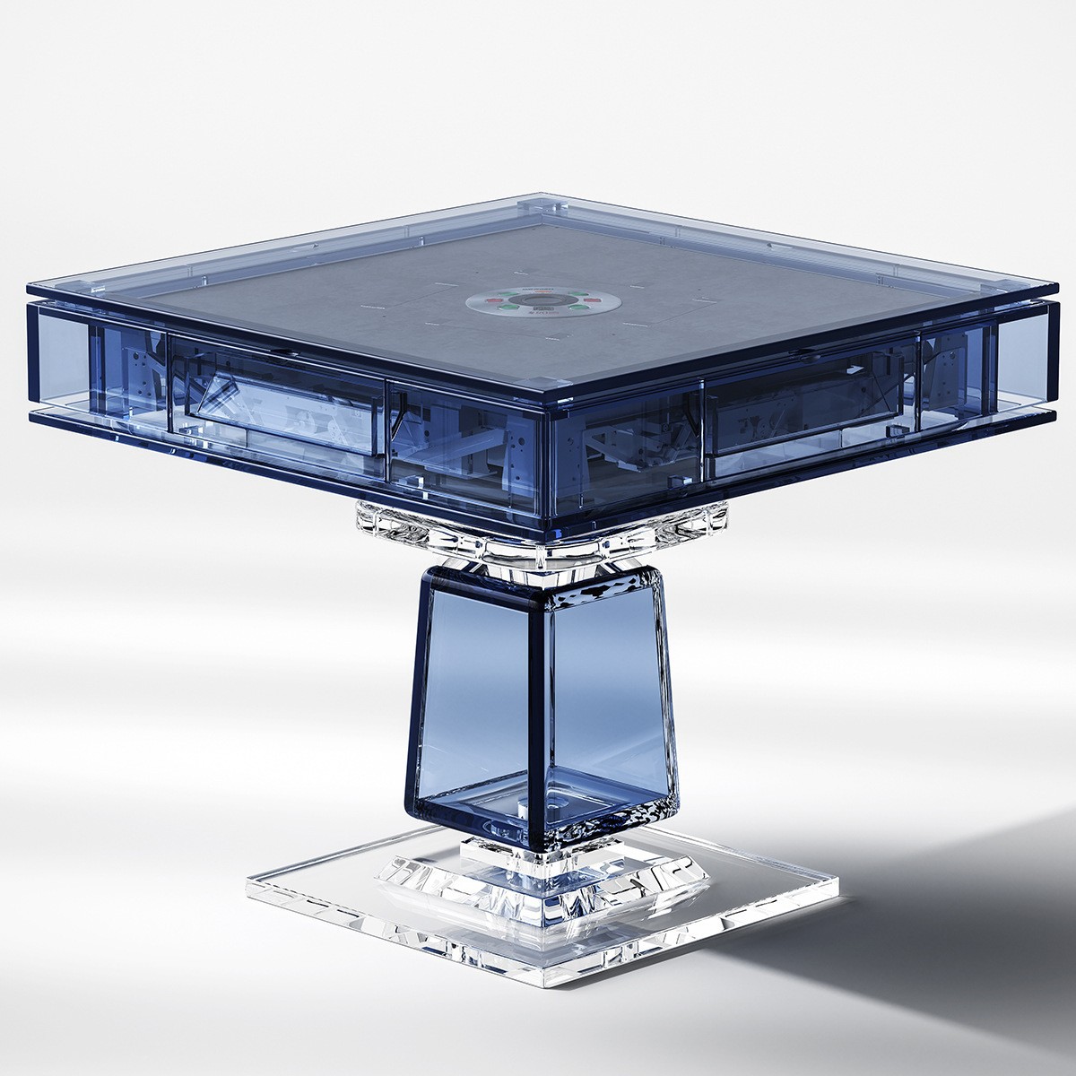 Mesa de mahjong completamente automática Club de entretenimiento Club Máquina de mahjong comercial Mesa de comedor Mesa de ajedrez cuadrada de doble uso Acrílico