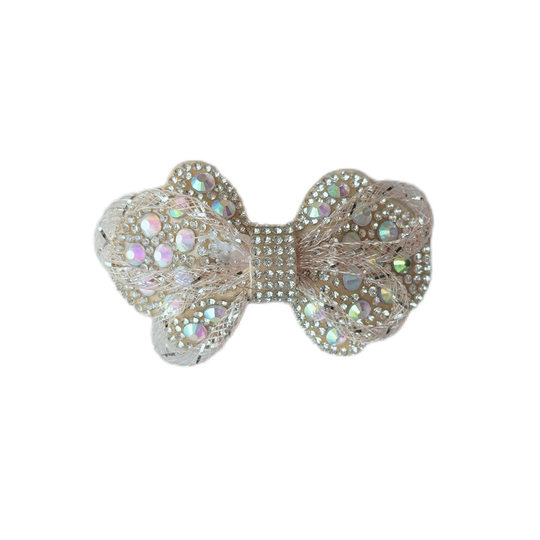 Golden Silk Shoes Decorative Bow Children's Cute Shoes Flower Decorative Accessories Shoe Buckle Girls Princess Shoes Jewelry