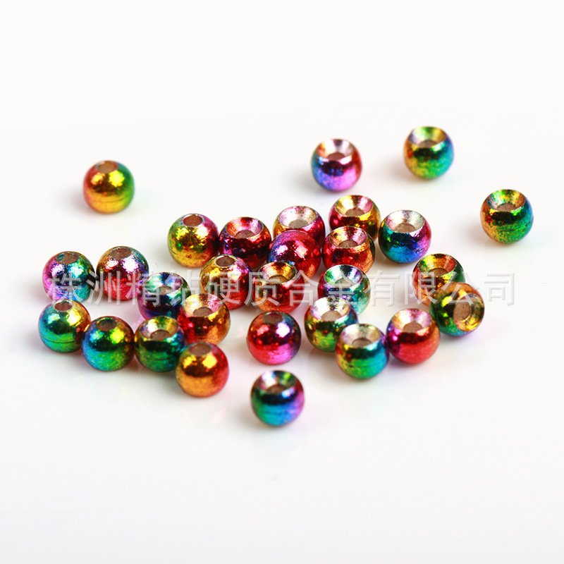 彩虹色钨鱼坠G3.3 出口beads  各种克重颜色有现货