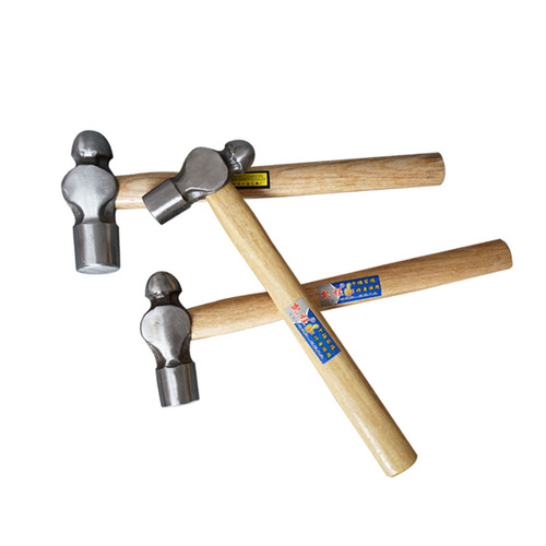 Manufacturer wholesale household hardware tools wooden handle nipple hammer hammer high quality carbon steel hammer Kaicheng brand round peen hammer