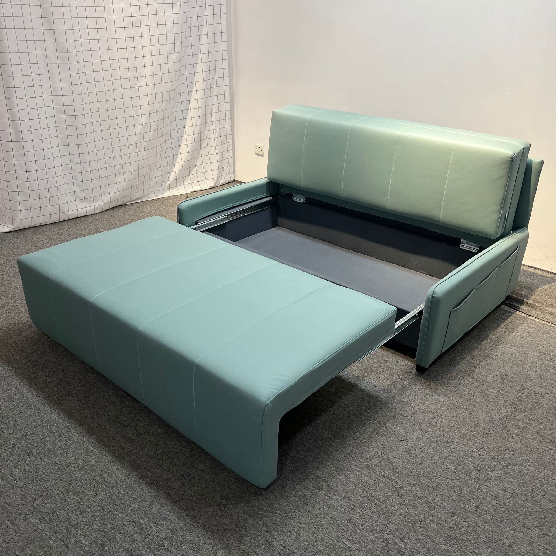 Sofá cama multifuncional de casa pequeña sin lavar tela de tecnología de almacenamiento doble sofá simple moderno