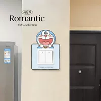 Наклейки на переключатели Doraemon, декоративные наклейки на стену для дома, влагостойкие и грязеотталкивающие наклейки на стену, акриловые наклейки на переключатели, могут быть отправлены от имени других людей