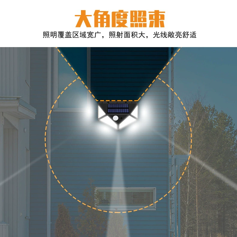 Солнечно-энергетическое LED-нишное светильник для беседки, индукционные физиологические сверхяркие огни, датчик движения