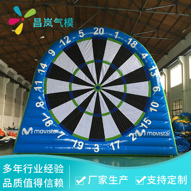 Inflatable football darts with velcro