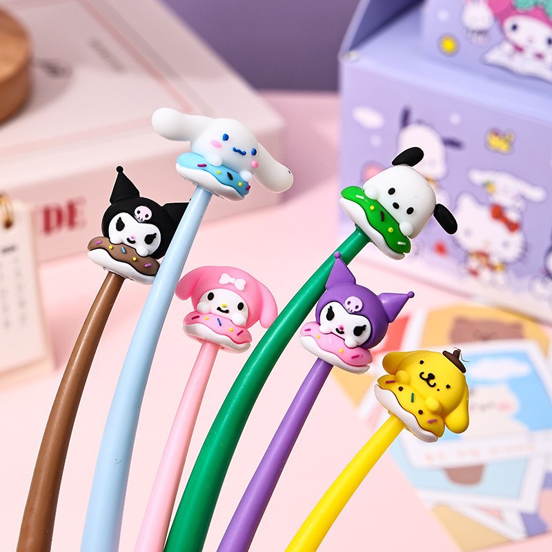 Sanrio 새로운 Sanrio 귀여운 셰이커 젤 펜 소녀 하트 서명 펜 감압 학생 문구 도매