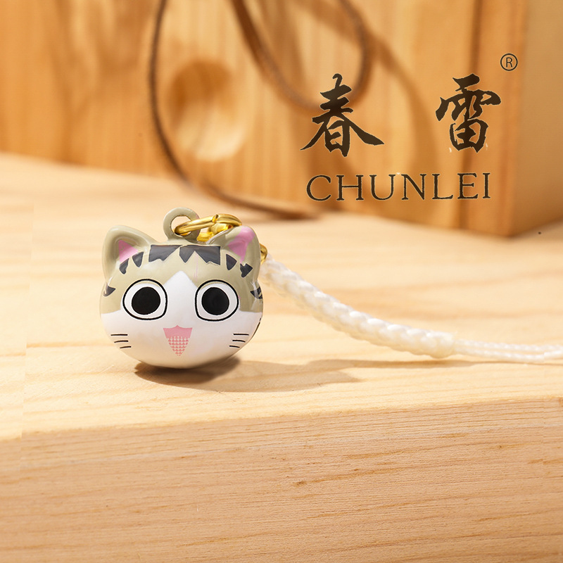 Campana de dibujos animados japonés adornos de campana de dibujos animados adornos de campana