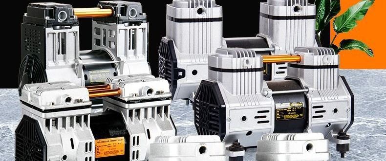 Oil-Free Silent Original Air Compressor Head Motor Vacuum Pump 220V Air Pump Head Air Compressor