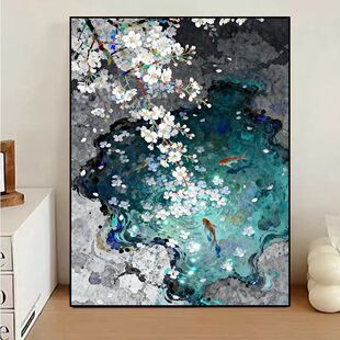 油彩畫 櫻花 油畫 さくら桜sakura 油絵 ChikakoN インテリア絵画