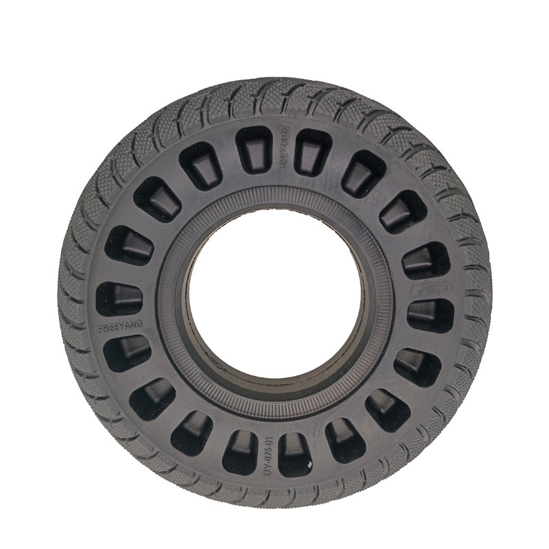 200x50实心胎小海豚蜂窝橡胶实心胎8寸免充气轮胎电动滑板车轮胎