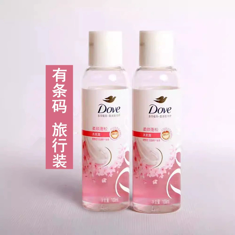 Шампунь Dove Sakura без силикона, гладкий и пушистый, 100 мл, с экстрактами растений и аминокислотами, пробник для путешествий