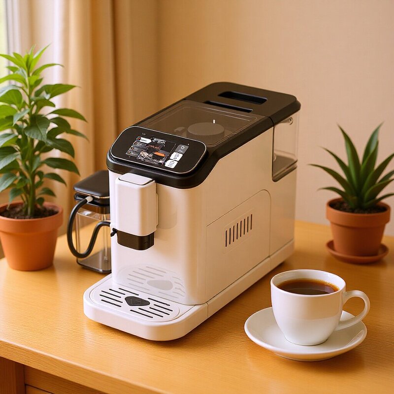 Smart touch screen automatic coffee machine WIFI APP control multi-function espresso machine milk frother