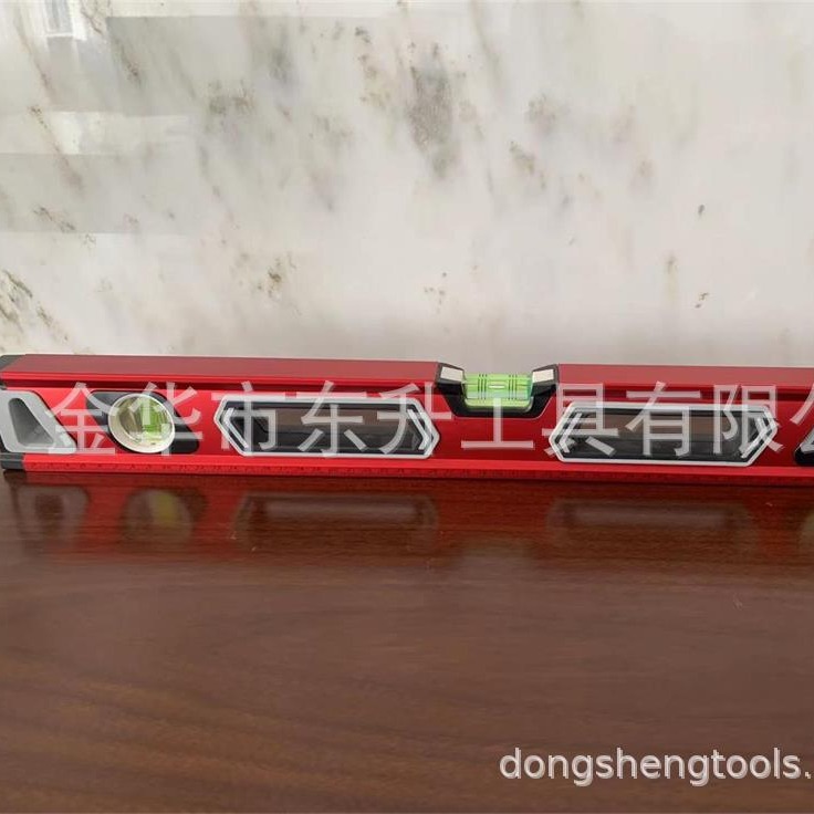 双色豪华配件，两头TPR抗震抗摔软胶。90度带天窗斜视型水平尺。