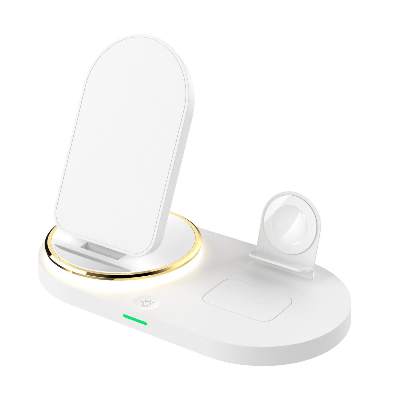 Original popular Amazon multifuncional cinco en uno plegable cargador inalámbrico magnético táctil luz nocturna cargador inalámbrico