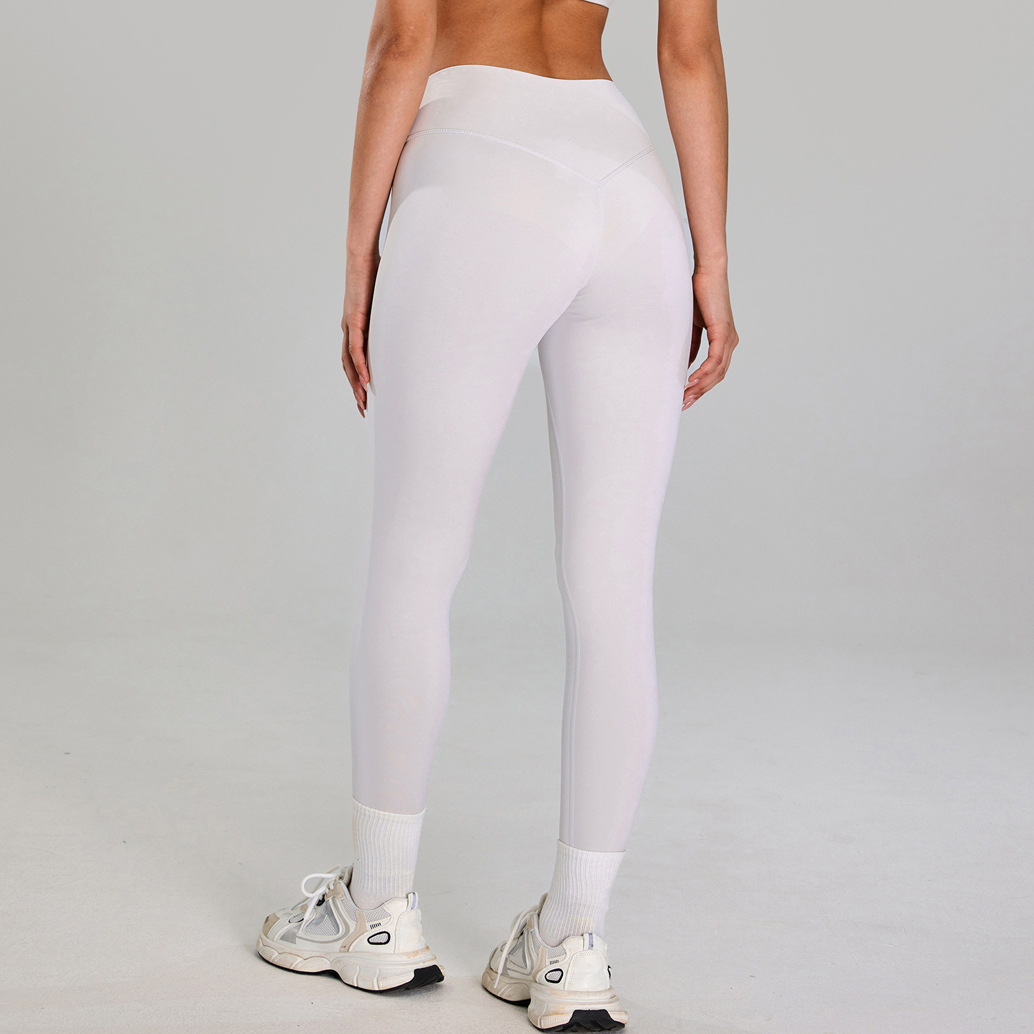 Pantalones deportivos transpirables de secado rápido transfronterizo para mujeres, pantalones deportivos ajustados para correr, pantalones de yoga desnudos de cintura alta y glúteos