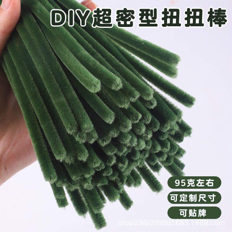 Fábrica de cabello recto inteligente varilla de torsión 7.5mm cifrado mezcla creativa DIY al por mayor mano de jardín de infantes