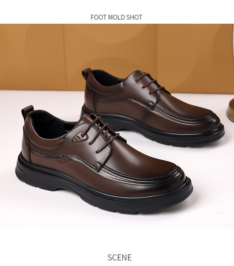 Giày da nam derby mũi nhọn đế mềm chống trượt, giày công sở đi làm dự tiệc — G28619 Màu nâu, G28619 Màu đen chi tiết 19