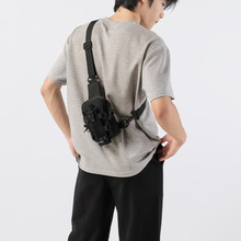 跨境户外便携胸包男士斜挎包多功能野营小挂包运动骑行迷彩战术包