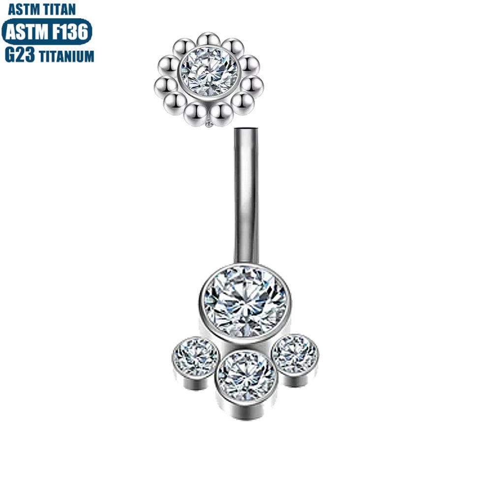 Silver pointed spike labret stud material detail