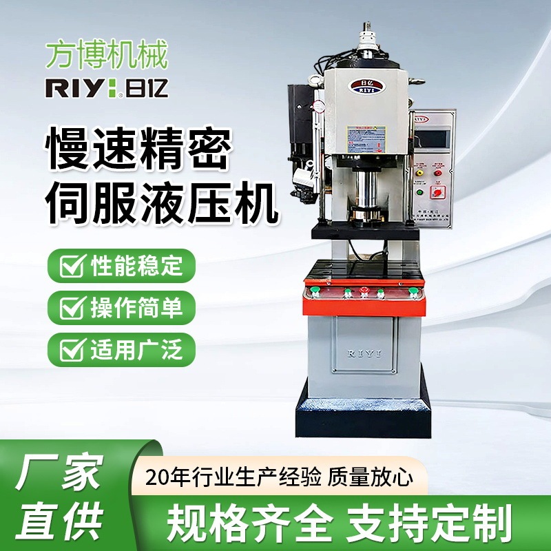 Riyi Cnc Single Column Servo Hydraulic Machine Non-Standard Slow-Speed Precision 1-3t Small Hydraulic Complete Machine Equipment