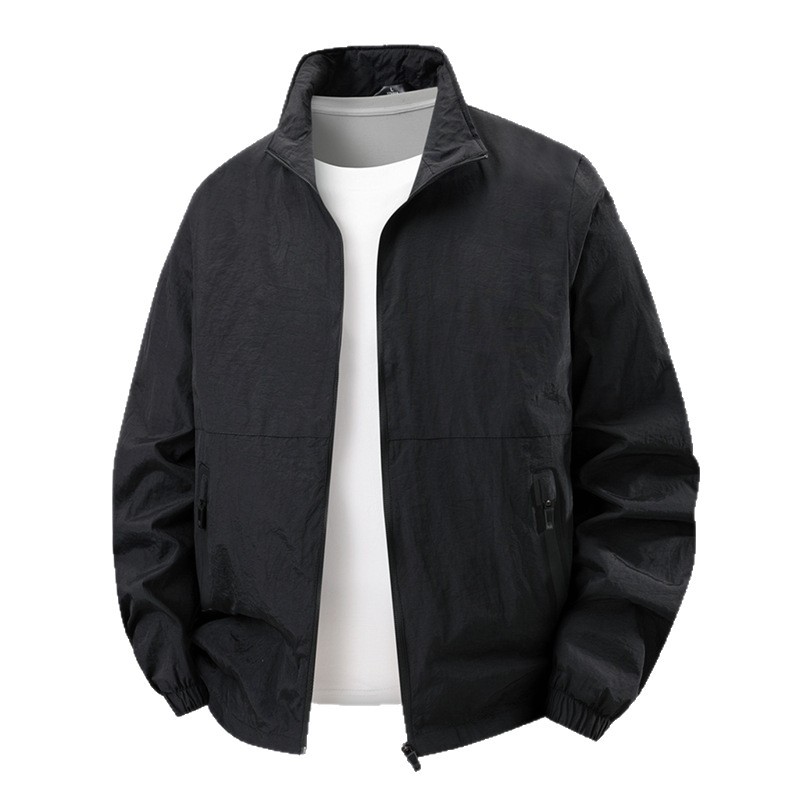 Chaqueta de hombre transfronteriza primavera y otoño 2025 nuevo negocio ocio abrigo transpirable al aire libre chaqueta de otoño para papá image 6