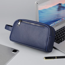 新款跨境男士商务手拿包软皮大容量手机包钱包PU皮户外旅行收纳包