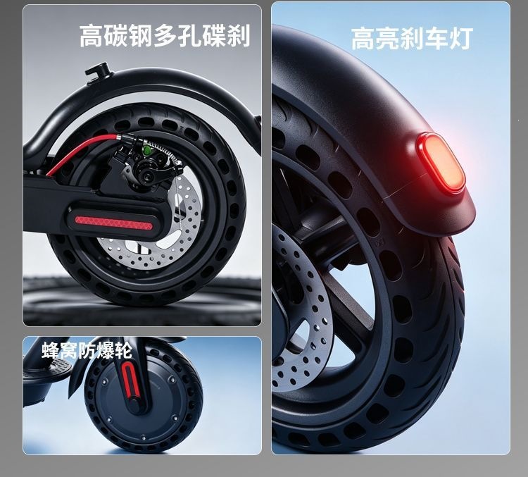 New electric scooter for adults, portable and foldable, two-wheeled electric vehicle for commuting to work and for students