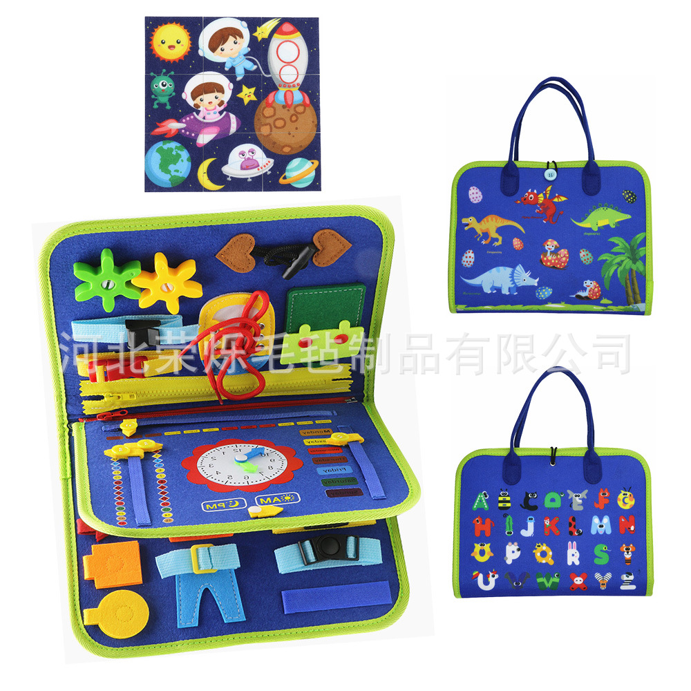 Cross-Border Direct Supply from Manufacturers of Felt Learning Boards and Toys, Can Provide Cecpc Montessori Felt Early Education Busy Boards