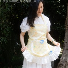简约围裙厨房家用透气日系围腰女花艺上班耐磨工作服柔软亲肤