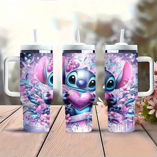 Transfronterizo Amazon 40oz Sanrio dibujos animados KT gato serie termo taza de hielo taza de café portátil con mango