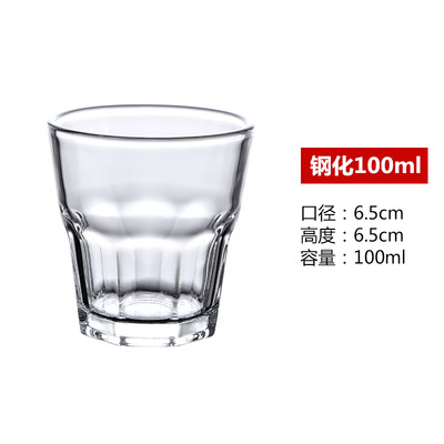Tazas de vidrio temperado comerciales tazas de cerveza bar KTV tazas octagonales tazas de licores caseras tazas de whisky se pueden imprimir logotipo