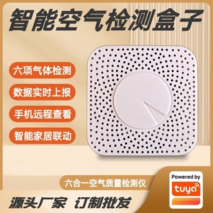 Graffiti scheme six-in-one intelligent air box PM2.5 formaldehyde VOC carbon dioxide harmful gas detector