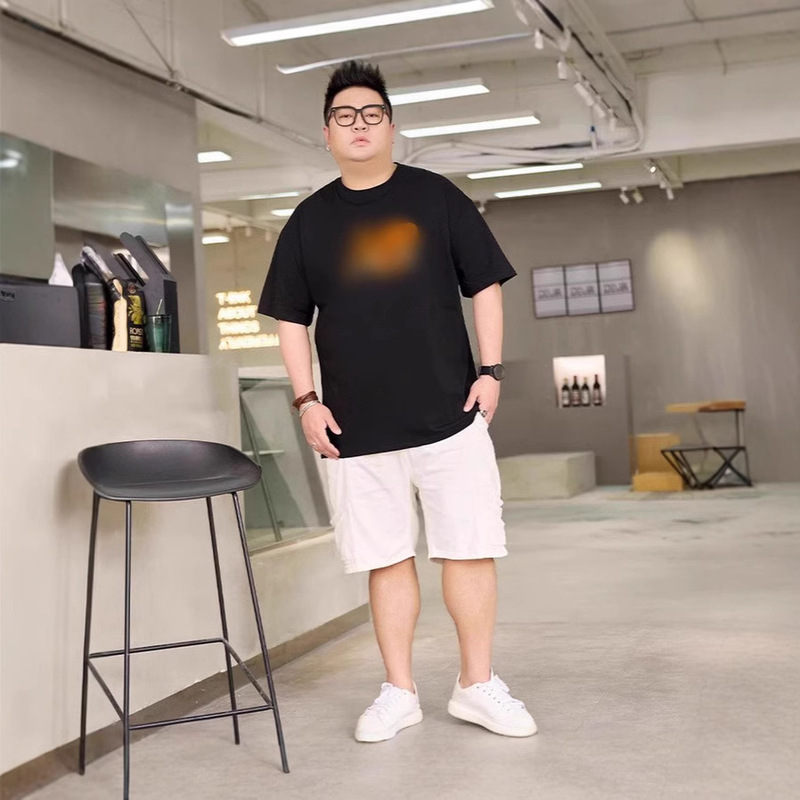 Spring and Summer 2025 High-Quality Simple and Versatile Casual Cotton T-Shirt Couple Tops 15754Nb Drop Shipping