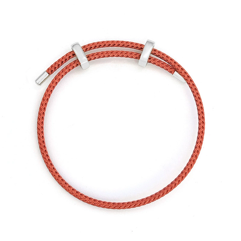 Бусы из нержавеющей стали, красная веревочная bracelet, кулон на день рождения, китайский стиль
