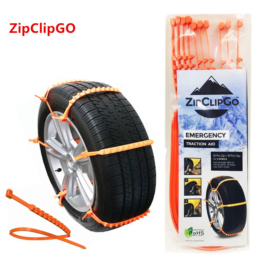 ZipClipGo紧急牵引辅助轮胎雪链适用汽车卡车Zip Clip Go
