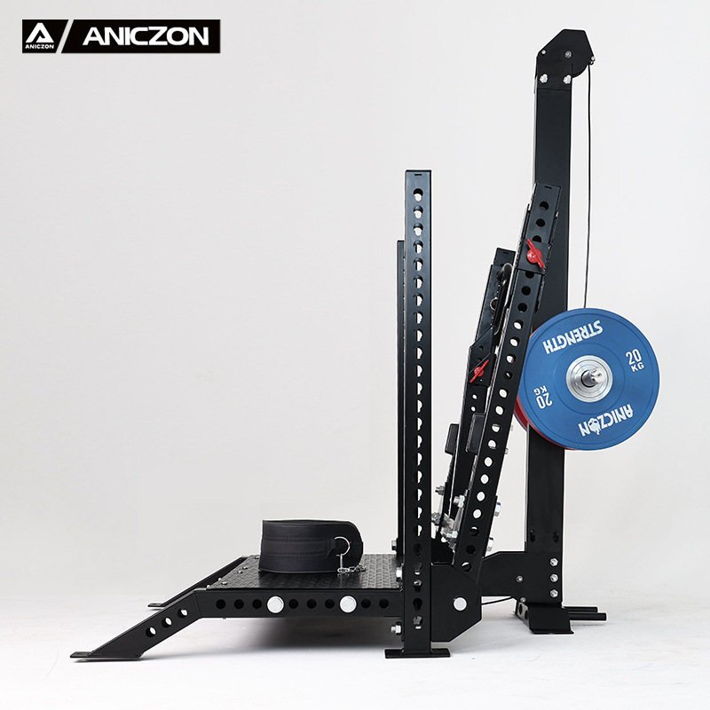 Rinoceronte profundo pescador máquina de cuclillas gimnasio conjunto completo de entrenamiento de piernas entrenamiento de cadera equipo de entrenamiento de fuerza comercial push push