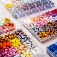 Fire paint seal wax granules boxed Retro fire paint seal complete set of wax granules mixed envelope sealing wax manufacturer wholesale