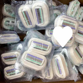 舒适舒芙替换装肥皂腋下剃毛刀替换头女脱毛敏感简散装原装刀头